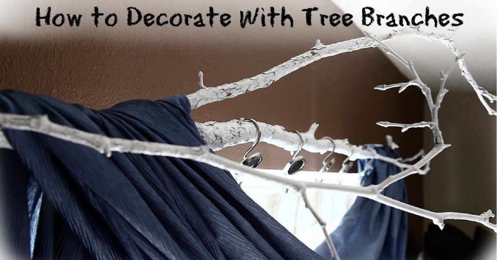 how to decorate with tree branches